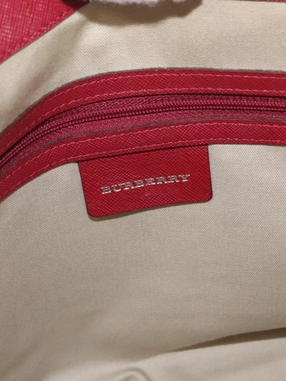 BURBERRY Nova Check Hand Bag Canvas Beige Auth - Picture 16 of 16